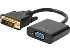 Akyga - Videoadapter - dobbeltlink - DVI-D han til HD-15 (VGA) hun - 15 cm - 15 cm