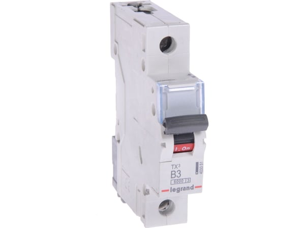 Legrand TX3, Dvärgbrytare, Typ B, IP20, 240 - 415 V