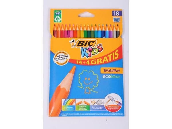 BIC 9505241, Assorterade färger, 18 st