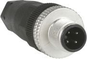 Liitin M12 4P suora uros