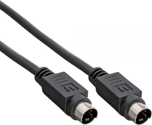 InLine 89950, 2 m, S-Video (4-pin), S-Video (4-pin), Gull, Sort, Hankjønn/hankjønn