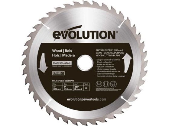 Evolution TCT WIDIA sahauslaite puun leikkaamiseen 230mm 40z (EVO-230-40-D) Evolution TCT WIDIA sahauslaite puun leikkaamiseen 230mm 40z (EVO-230-40-D)