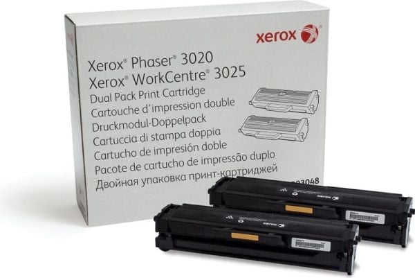 Xerox 106R03048, 3000 sivua, Musta, 2 kpl