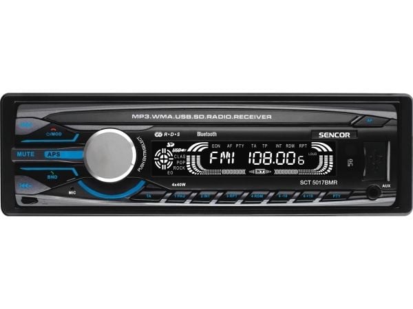 Sencor SCT 5017BMR - Vogn - digitalmottaker - i instrumentbordet - Enkelt-DIN - 40 watt x 4