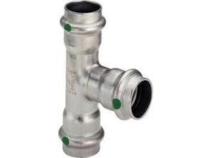 VIEGA Inox tee 35 mmINOX, rustfri stål, SC-Contur