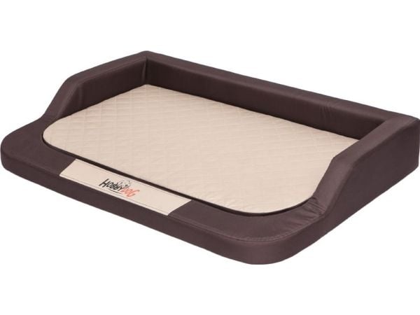 Hobbydog L (R1) Liggeunderlag Medico Standard (Kodura) brun m/ beige madrass Hobbydog L (R1) Liggeunderlag Medico Standard (Kodura) brun m/ beige madrass