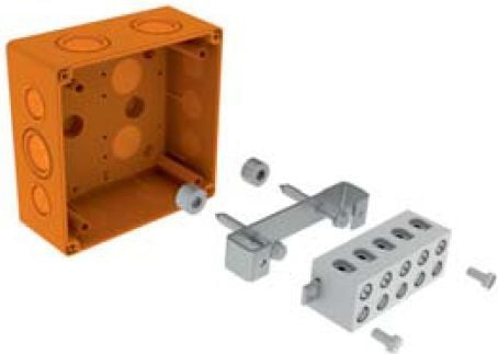 Kopos installationsdosa utanpåliggande IP66 101 x 101 x 62mm orange (KSK 100 PO)