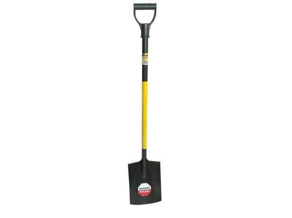 RAK SPADE MED METALLHANDTAG, Y-GREPP I PLAST