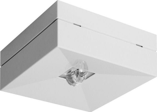 AWEX LED nödarmatur 1W 3h LOVATO N ECO LED (opt. för kanal) enkelbelysning vit LVNC/1W/ESE/X/WH
