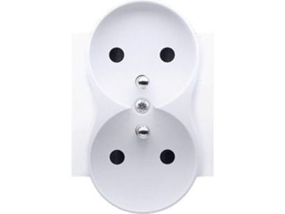 Contact-Simon DGZ2MZNP/11, vit, plast, IP20, 22 g, 35 mm, 160 mm