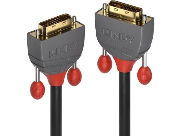 Lindy 36227, 15 m, DVI-D, DVI-D, Hankjønn, Hankjønn, Sort