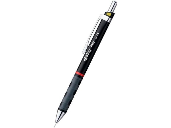 Rotring 1904694, Sort, Plast, HB, 0,35 mm, Fiksert