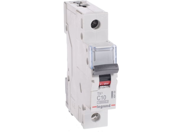 Legrand TX3, Dvärgbrytare, Typ C, IP20, 240 - 415 V
