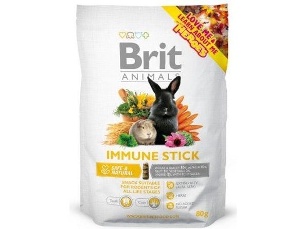 Brit Animals Immune Stick for gnagere 80 g