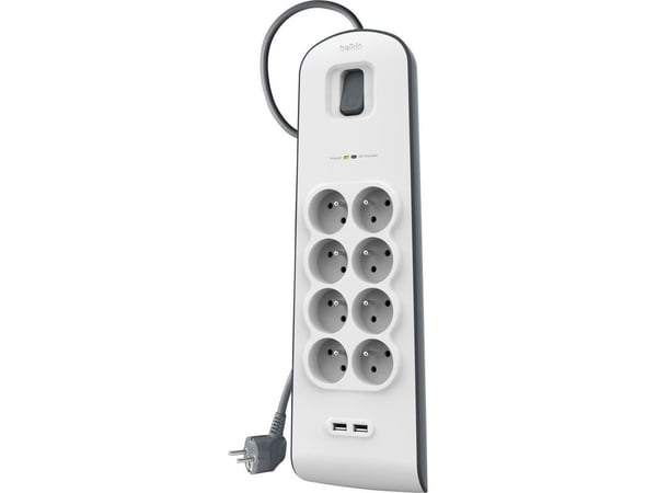 Belkin SurgeMaster - Overspenningsavleder - utgangskontakter: 8