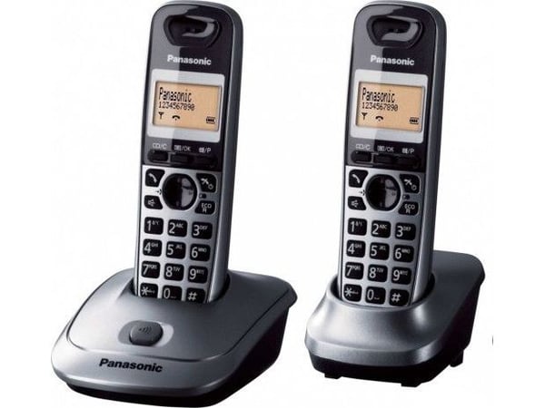 Panasonic KX-TG2512PDT - Trådløs telefon med anrops-ID - DECT\GAP + ekstra håndsett