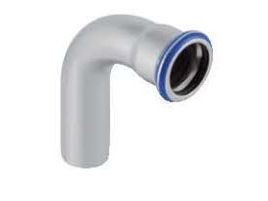 GEBERIT Taivutus 90 astetta ruostumatonta 15 mm holkki / nippeli mapress
