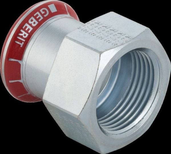 Geberit Mapress El-forzinket overgang med indvendigt gevind: d=42mm, Rp=1 1/2?
