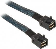 SilverStone CPS04 - SAS internt kabel - md sidebands - SAS 12Gbit/s - 4-Lane - 4 x Mini SAS HD (SFF-8643) (han) til 4 x Mini SAS HD (SFF-8643) (han...