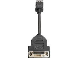 HP - DVI-kabel - DisplayPort (hane) till DVI-D (hona) - 19 cm - för Elite 600 G9, 800 G9, t655; EliteDesk 80X G8; Pro t550; ProOne 440 G9; Workstat...