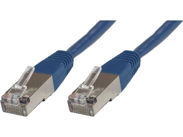 MicroConnect - Nettverkskabel - RJ-45 (hann) til RJ-45 (hann) - 15 cm - 6 mm - SFTP - CAT 6 - halogenfri, rund, flertrådet - blå