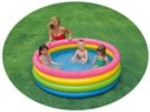 Intex Sunset Glow Pool, Oppblåsbart basseng, 780 l, Rund, 3 år, Sunset Glow Pool, Vinyl