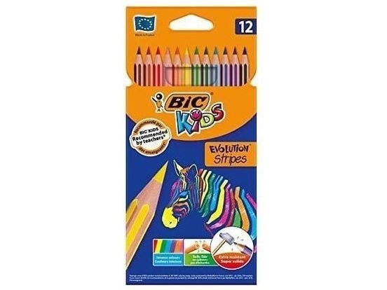 Eco Evolution striper fargeblyanter 12 farger BIC