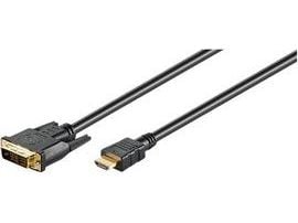 goobay MMK 630-0200 G - Adapterkabel - enkeltlenke - HDMI hann til DVI-D hann - 2 m