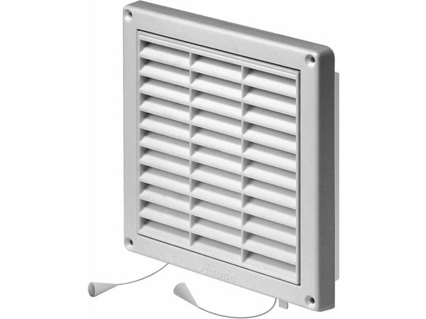 AWENTA ventilationsgaller vit med jalusi och nät 130 x 130 mm diameter 100 mm (T55)