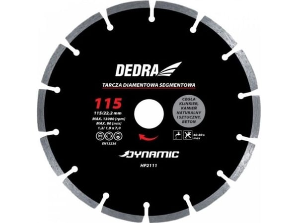 Dedra segmentblad dynamic 350 mm 25,4 mm (HP2119E)