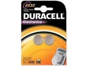 Duracell batteri, Electronics CR2032, 2 stk.