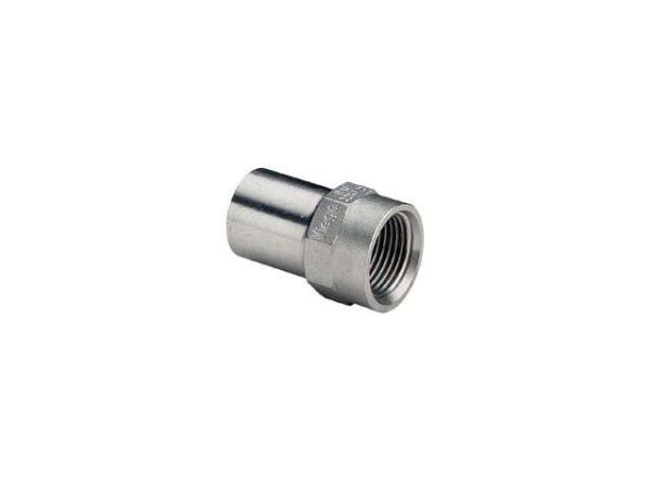VIEGA Inox indstiksstykke ¾"x18mm Inox, rustfri stål, nippel/muffe, SC-Contur