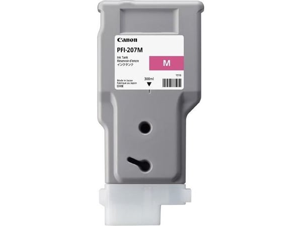 Canon PFI-207 M, Magenta, Väriainepohjainen muste, 1 kpl