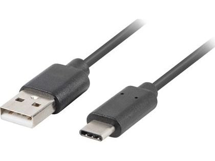 Lanberg - USB-kabel - USB (hane) till USB-C (hane) - USB 2.0 - 50 cm - svart