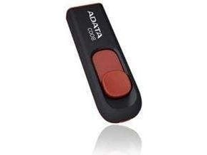 ADATA Classic Series C008 - USB-flashstasjon - 64 GB - USB 2.0 - svart, rød