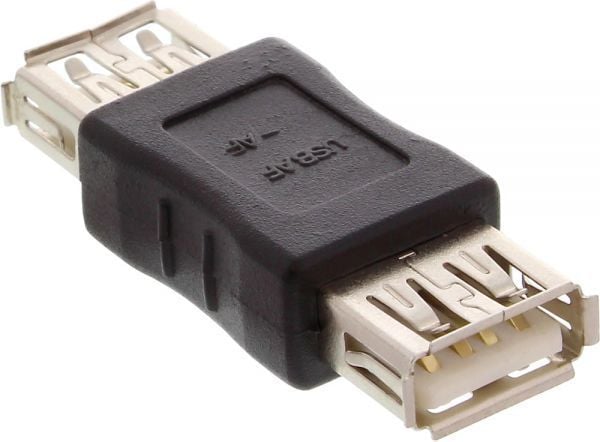 InLine 33300, USB 2.0 A female, USB A, Beige