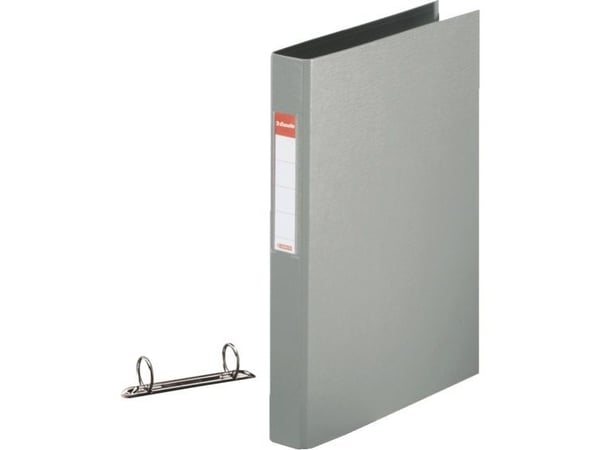 Esselte - Ringperm - bokryggbredde: 42 mm - for A4 (210 x 297 mm) - kapasitet: 190 ark - grå