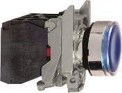 Schneider Electric XB4, Blå, 220-240 V, 50 - 60 hz, 10 A, 30 mm, 101 mm