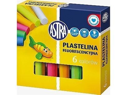 Astra Modellkitt 6 farger fluorescerende