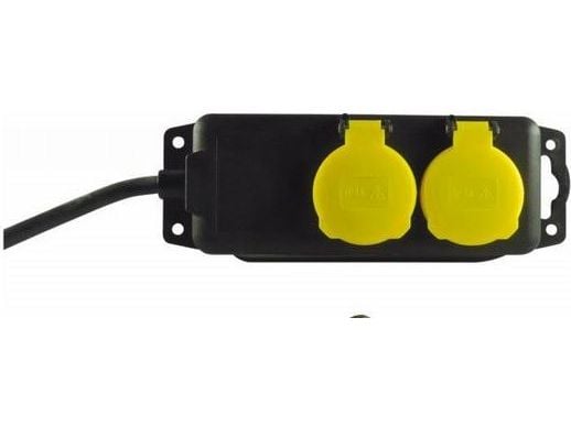 REV - Effektband - AC 250 V - 3500 Watt - utgångskontakter: 2 - 1.4 m sladd - svart, gul