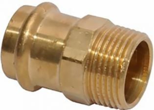 VIEGA Sanpress overgang 1¼"x42mm af rødgods muffe/nippel, SC-contur