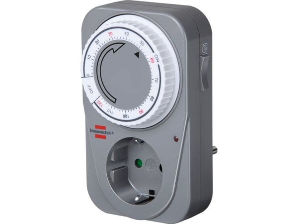 Brennenstuhl MC 120, Harmaa, Analoginen, Rotaatio, IP20, 230 V, 50 Hz