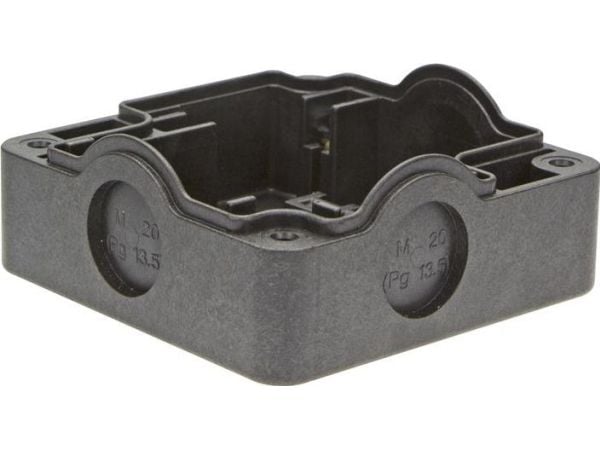 Eaton 229753, Sähkökotelon pohjalevy, Ruuvi, Musta, 85 mm, 85 mm, 101 mm