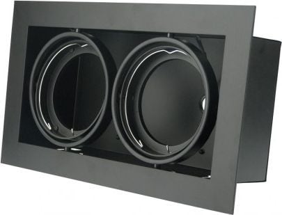 Innfelt taklampe Pireo dobbel svart (OP-PIREO2-20)