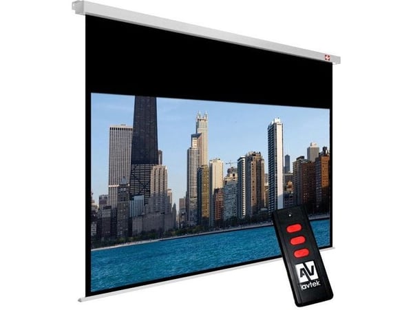 Avtek International Cinema Electric 240, Motorisert, 2,64 m (103.9"), 2,3 m, 129,4 cm, 16:9, Hvit