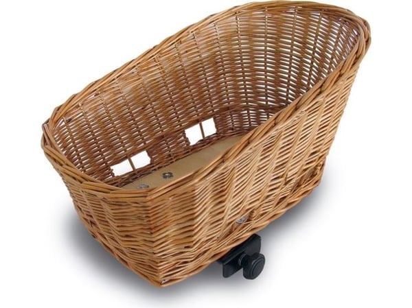 Basil korg till bakre pakethållare PASJA för djur 45 cm SENNA systemfäste flätad natur, lackad