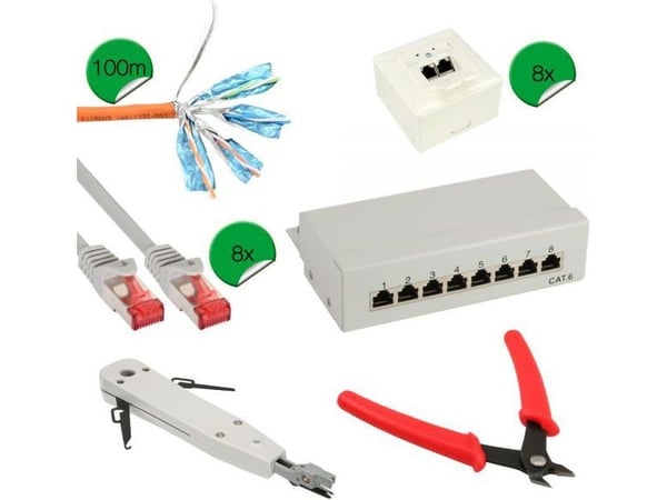 InLine 20155I, 100 m, Cat6, S/FTP (S-STP), RJ-45, RJ-45