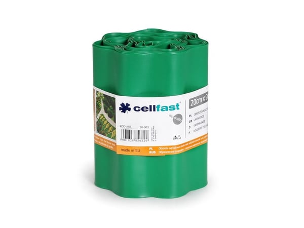 Cellfast kantlist til hage grønn 20 cm x 9 m 30-003