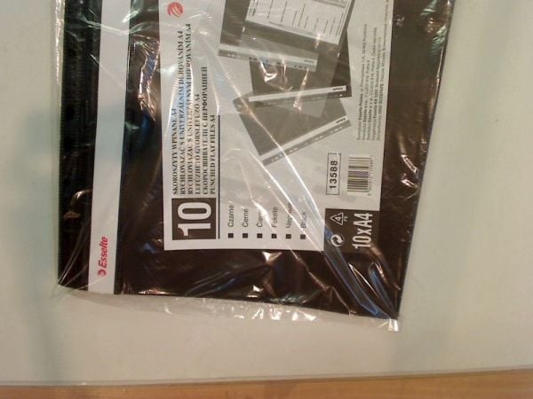 Workbook Esselte A4 PP black, 10 pieces (13588)