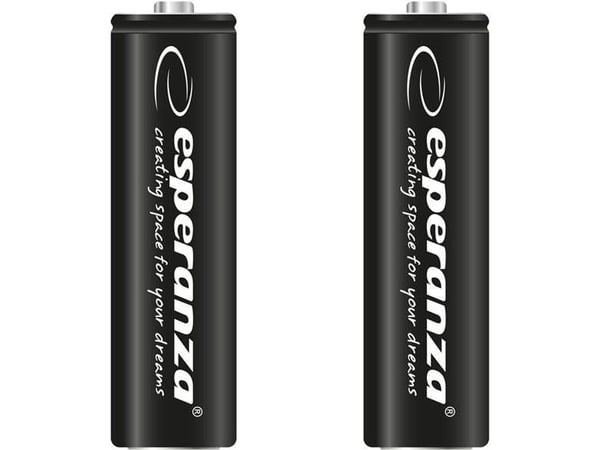 Esperanza - Batteri 2 x AA-type - NiMH - 2600 mAh - hvit